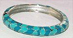 Blue Bangle Bracelet
