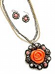 Orange Flower Jewelry