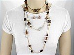 Long Necklace Set MultiColor Tone