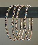 Bead and Crystal Bangle