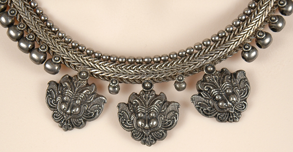Temple Art Oxidized Romany Necklace