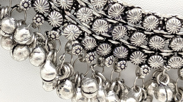 Silver Bells Belly Dancing Gypsy Necklace