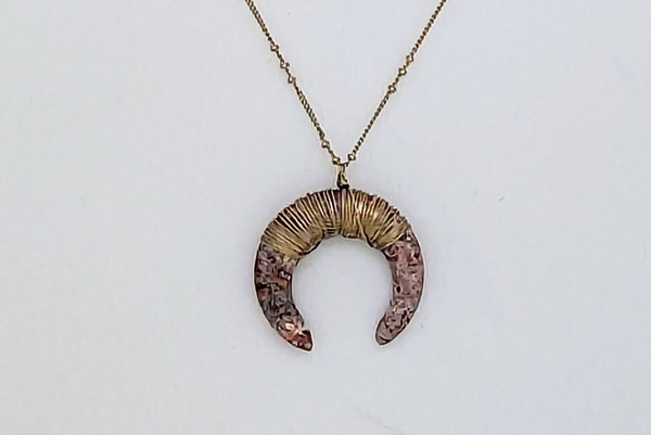 Boho Aesthetic Crescent Moon Necklace