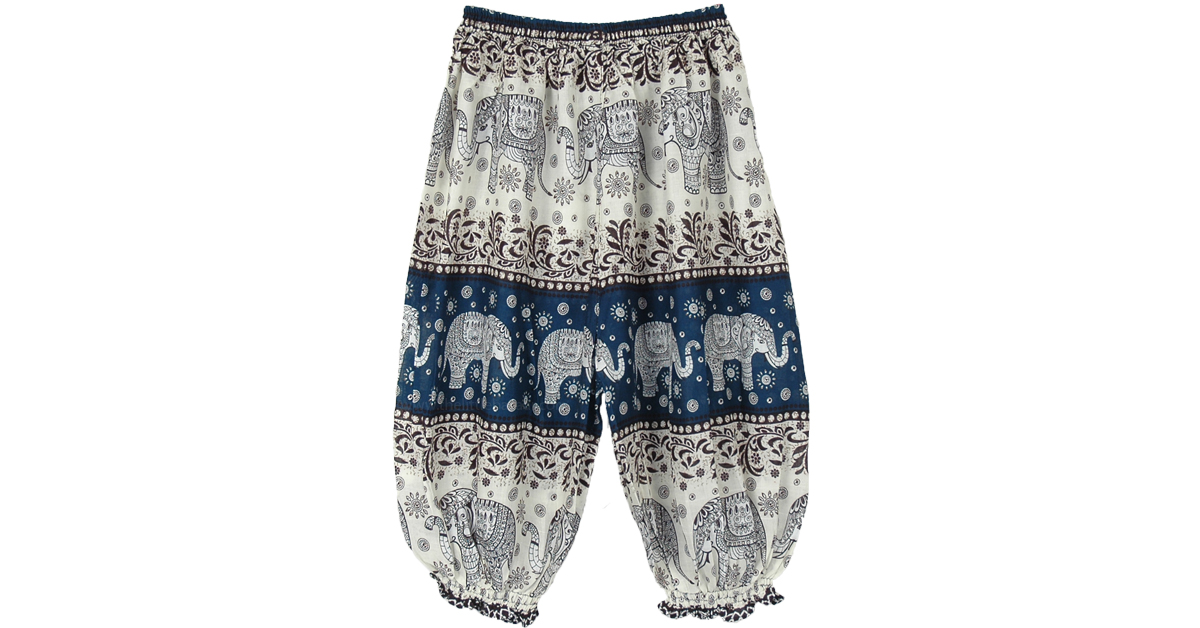 elephant print harem pants