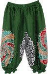 Green Kids Pants with Ankle Elastic [6849]