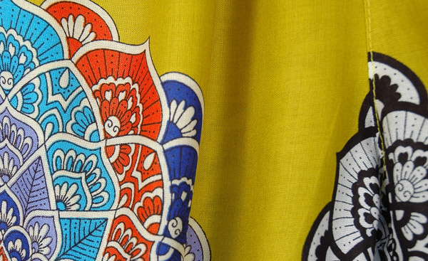 Yellow Baby Harem Pants Mandala Print