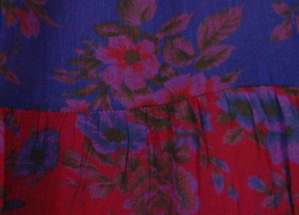 Hydrangea Purple Floral Cotton Girls Prairie Skirt