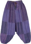 Kids Mixed Patchwork Hippie Style Pants in Violet [8423]