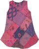 Pink Dream Sleeveless Multi Print Patchwork Girls Dress