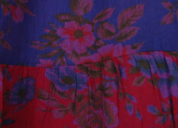 Hydrangea Purple Floral Cotton Girls Prairie Skirt