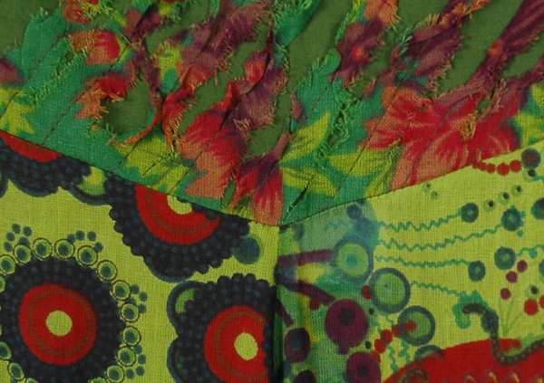 Rainforest Green Hippie Little Girls Wide Leg Pants