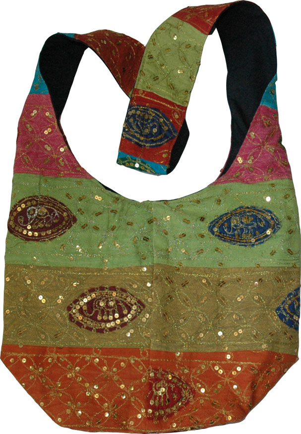 Indian handbag with sequins - Purses-Bags - Sale on bags, skirts, jewelry at www.bagssaleusa.com