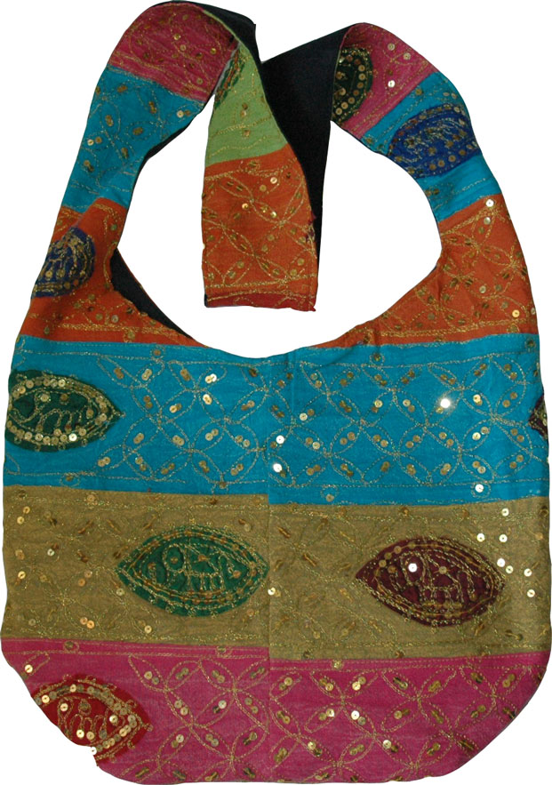 Indian Handbag Purse w/ Sequins