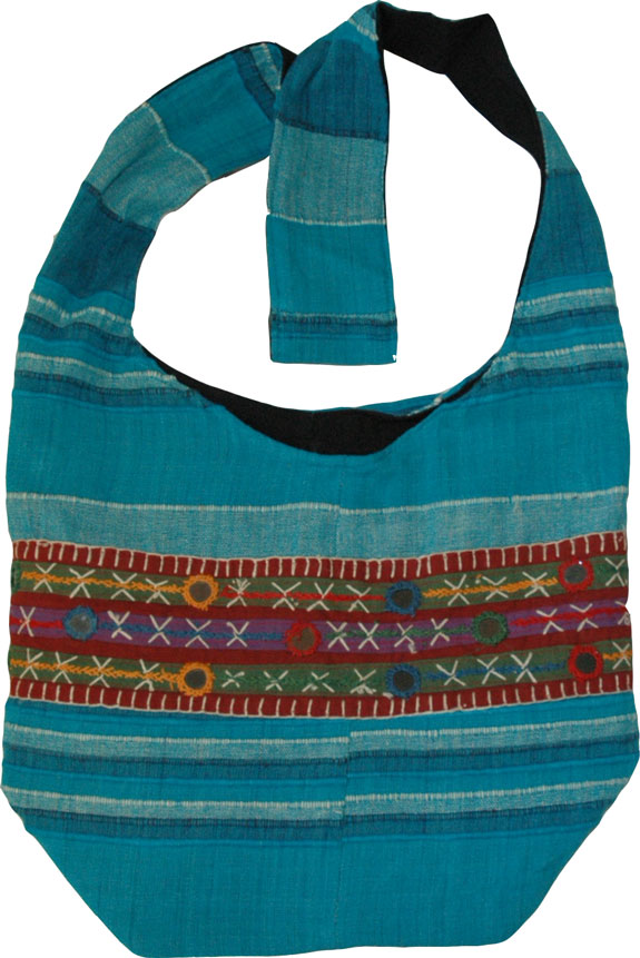 Blue Cotton Book Bag