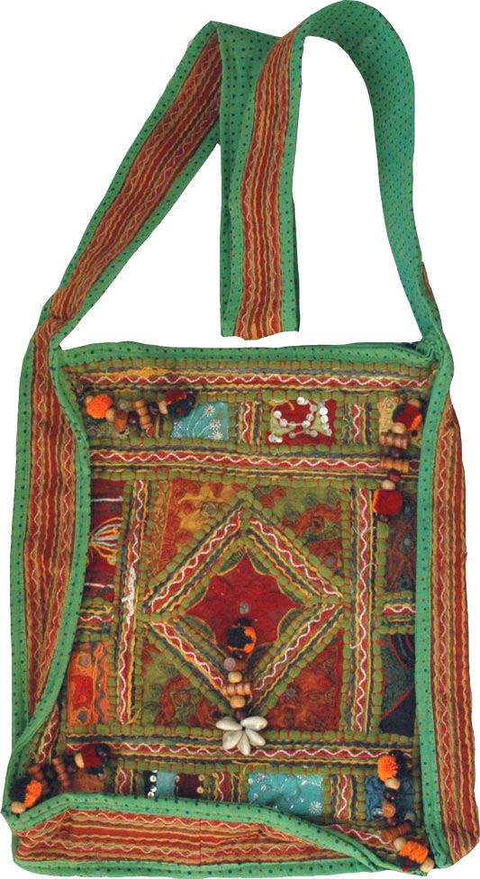 Fabric Handbags in Green