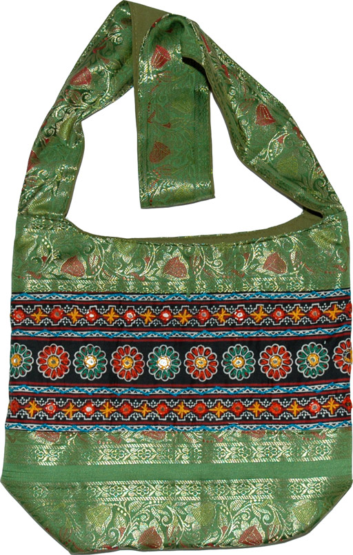 Brocade Sari Embroidered Handbag