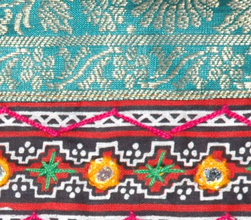 Brocade Sari Embroidered Handbag
