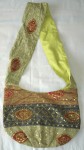 Bohemian Sequin Shoulder Purse Bag Green 