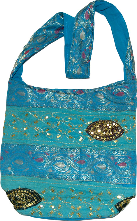 Shoulder Bag with Sequins