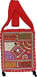 Red Patchwork Bohemian Handbag