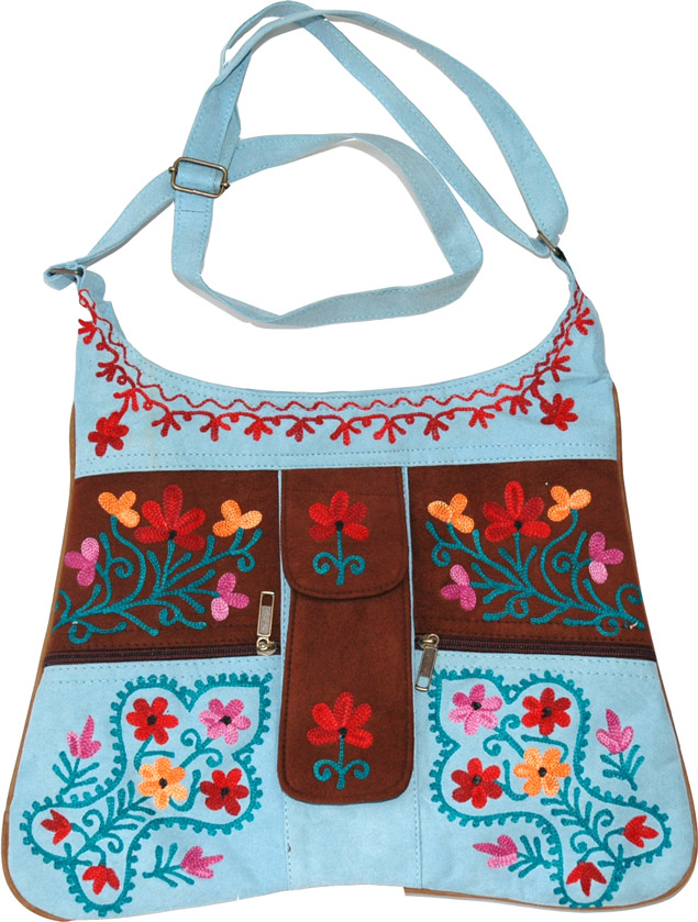 Blue Kashmiri Shoulder Bag