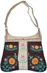 Ethnic Faux Leather Shoulder Bag