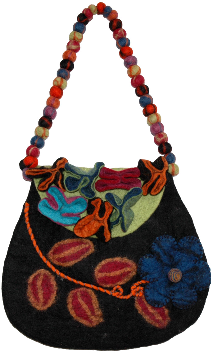 Urn Wool Fashion Handbag