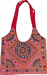 Pink Mirrorwork Handbag