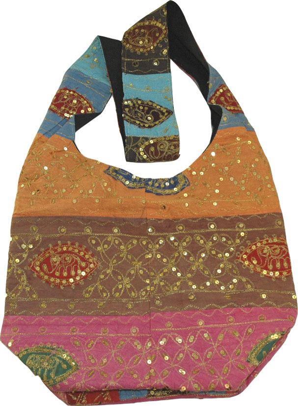 Bohemian Boho Sequined Shoulder Handbag