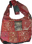 Patchwork and Sequins Handbag Purse