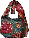 Patchwork and Sequins Handbag Purse