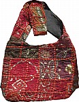 Patchwork and Sequins Handbag Purse