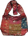 Patchwork and Sequins Handbag Purse