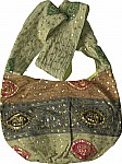 Bohemian Sequin Shoulder Purse Bag Green 