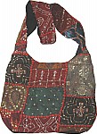 Patchwork and Sequins Handbag Purse