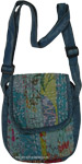 Ocean Blue Artisan Crossbody Festival Bag