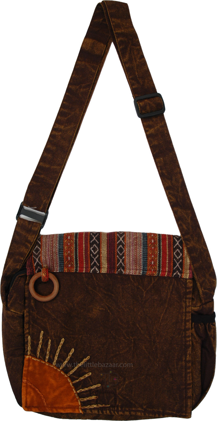 Brown Sun Heliophile Shoulder Bag