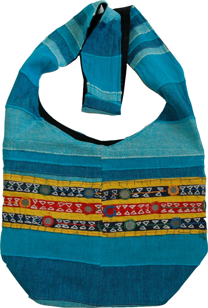 Blue Shoulder Sling Book Bag