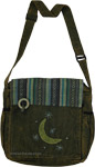 Green Moon Selenophile Laptop Boho Bag