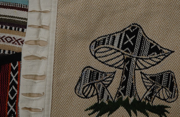 Toadstool Tribal Striped Woven Hobo Bag