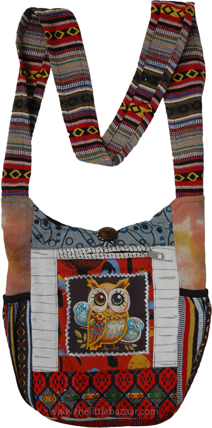 The Owl Bag Crimson All Day Crossbody Bag