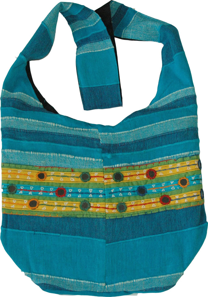 Blue Shoulder Sling Book Bag