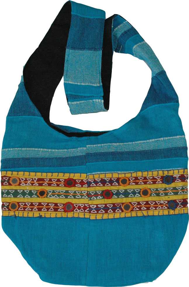 Blue Shoulder Sling Book Bag