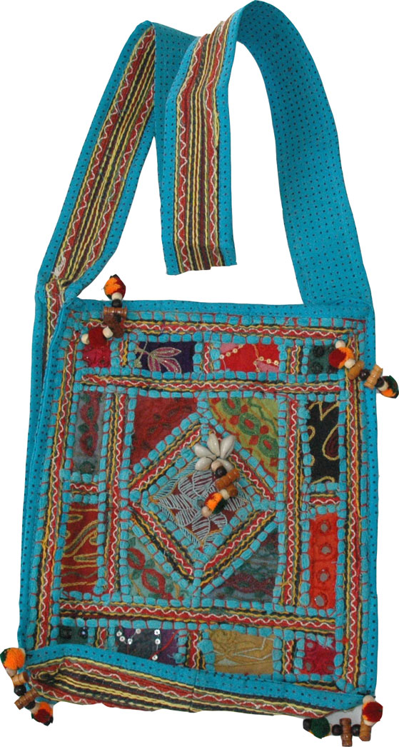 Hand Embroidered Shoulder Bag