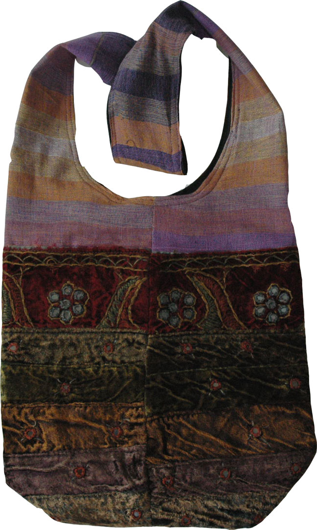 Velvet Purple Shoulder Bag