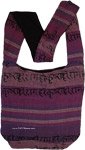 Purple Sling Handloom Cotton Yoga Bag