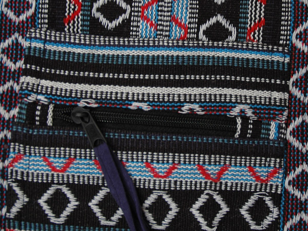 Blue Hippie Messenger Woven Nepali Cotton Bag