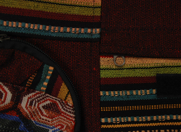 Patchwork Woven Cotton Hippie Travel Flap Bag
