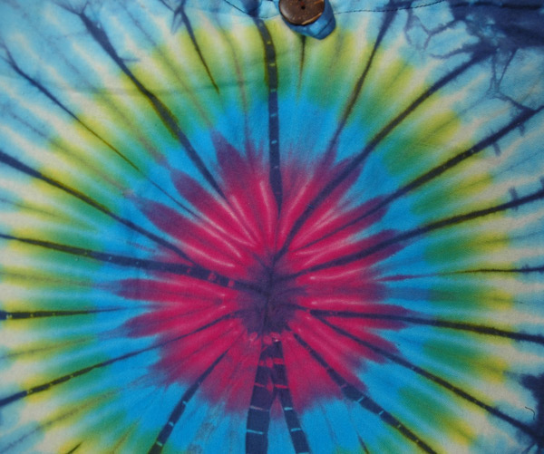 Cosmic Burst Tie Dye Cotton Shoulder Bag