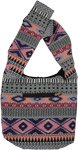 Carpet Weave Hippie Sling Bag with Front Pocket [8103]